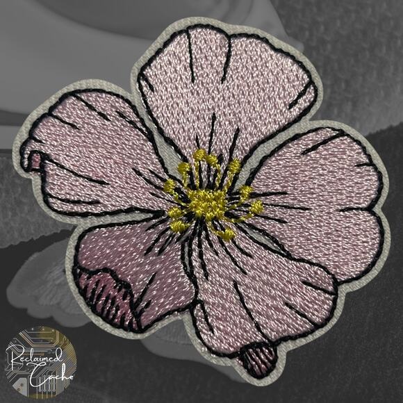 Other - Pink Hibiscus Iron On Patch